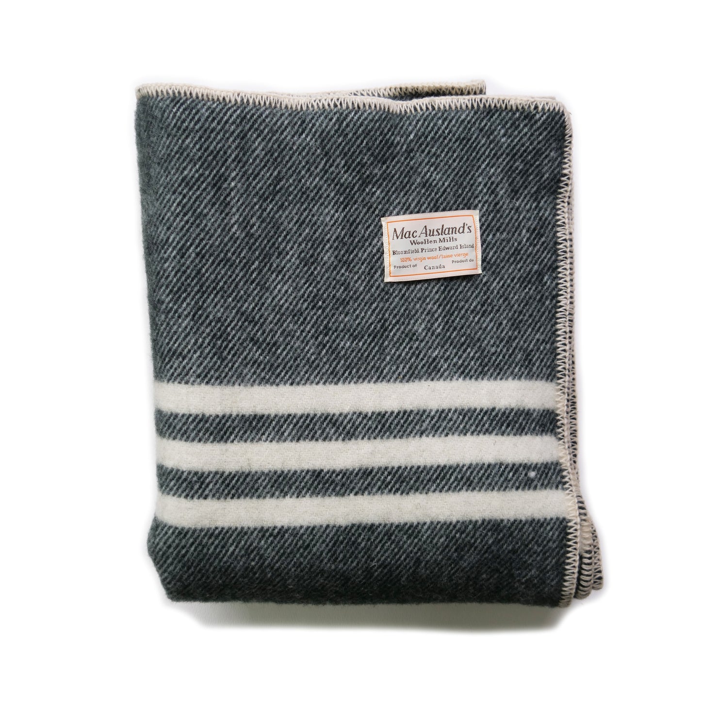 100% Virgin Wool Lap Blanket - Warm Black