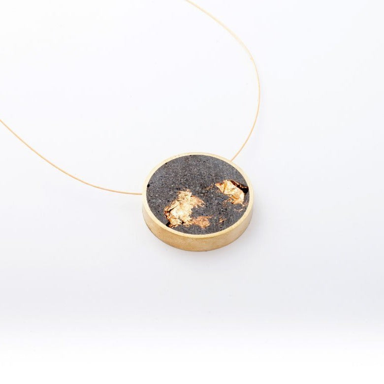 Concrete Gold Necklace