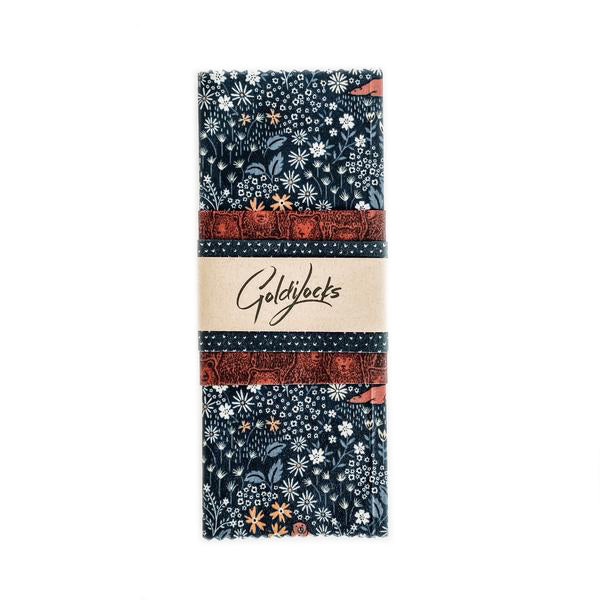 "Three Bears" Reusable Beexwax Food Wrap (Set of 3)