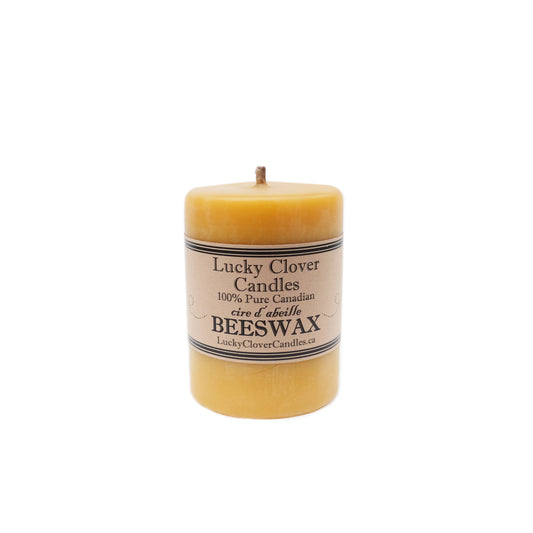 100% Smooth Beeswax Candle - 3"x4"