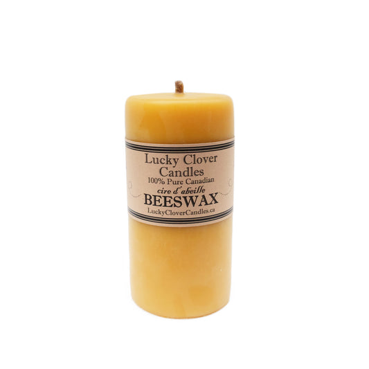 100% Smooth Beeswax Candle - 3"x6"