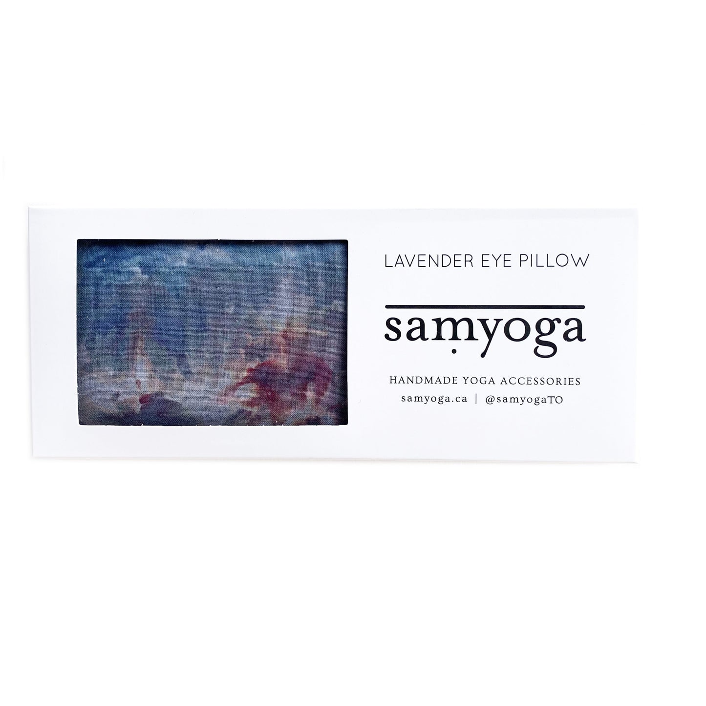 Lavender Eye Pillow - Hand-Dyed Blue/Green