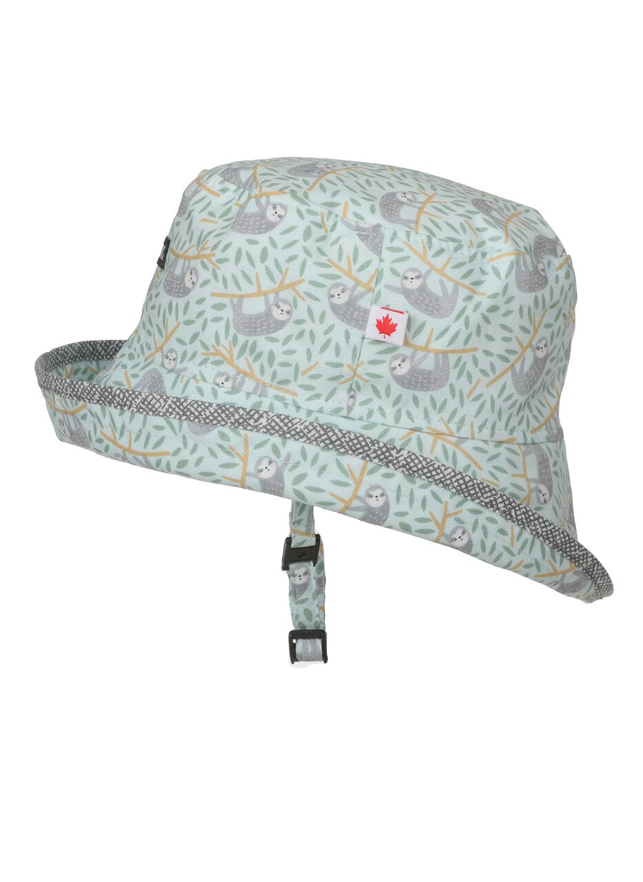 "Slothin Around" 100% Cotton Baby Sun Hat