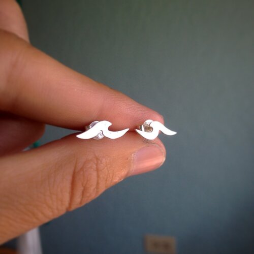 Mini Wave Earrings