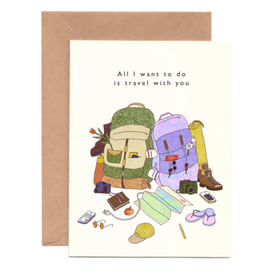Travel With You (EN/FR) Love & Friendship Card