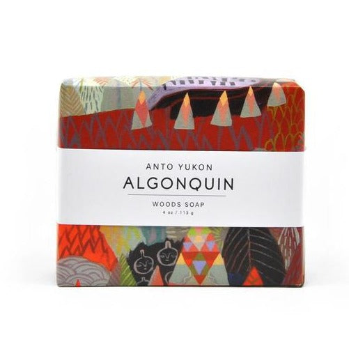 Made in Canada Natural Algonquin Soap by Anto Yukon with artwork wrapper by Meghan Hildebrand. The perfect unique Canadian made gift!