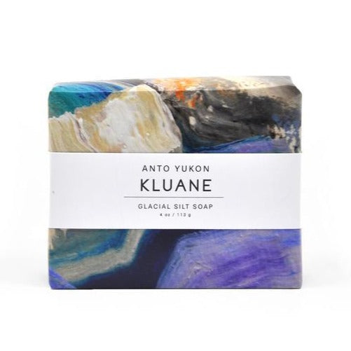 Made in Canada Natural Kluane Soap by Anto Yukon with artwork wrapper by Meghan Hildebrand. The perfect unique Canadian made gift!
