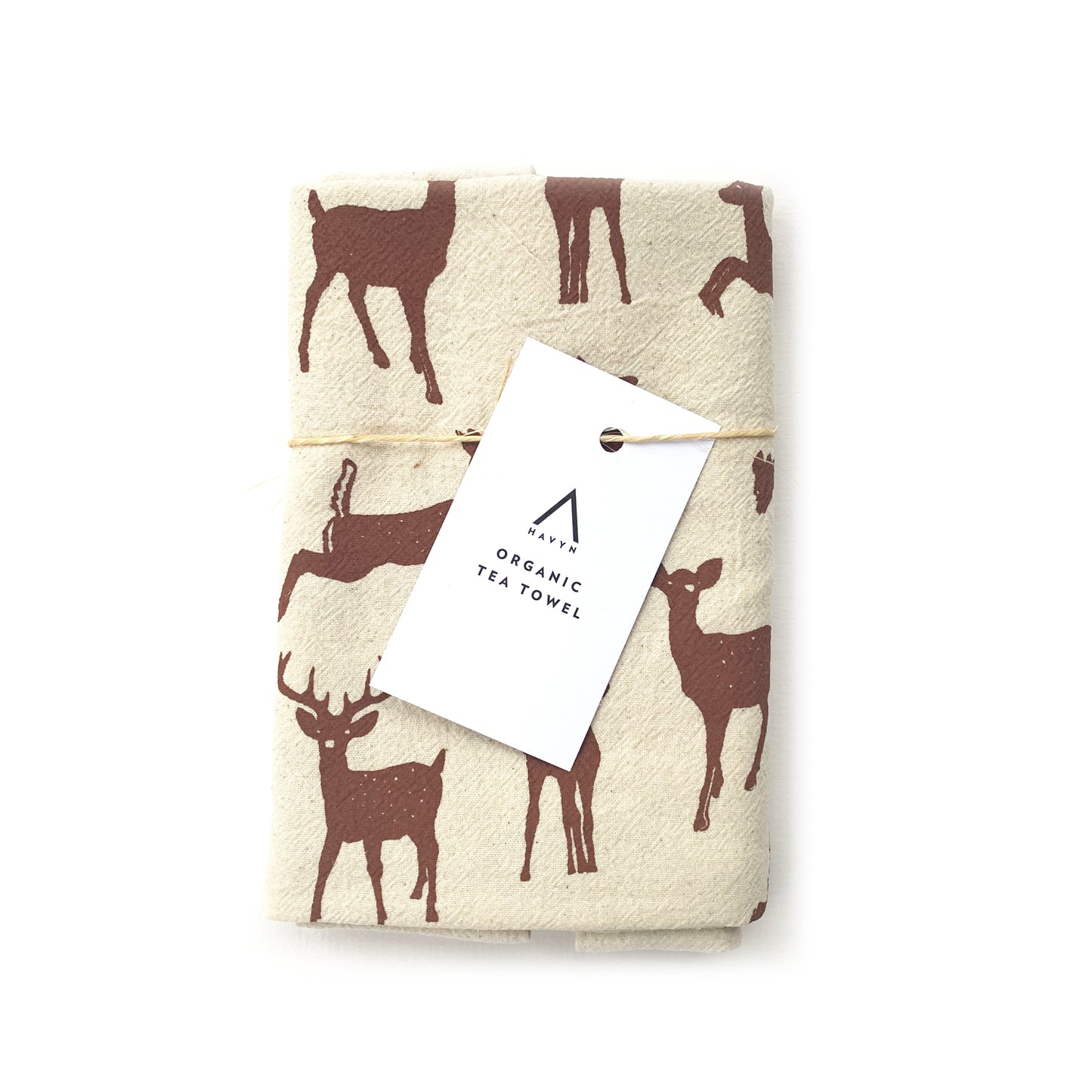 Organic Cotton Deer Tea Towel