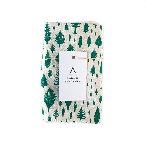 Organic Cotton Forest Tea Towel