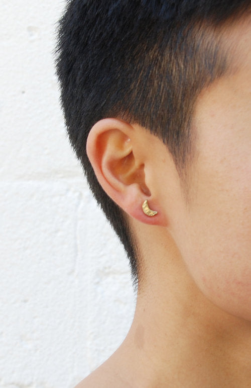 Crescent Stud Earrings