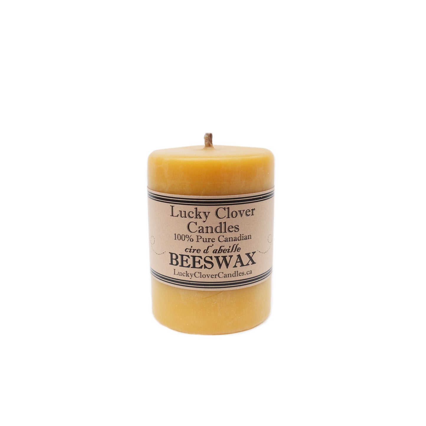 100% Smooth Beeswax Candle - 3"x4"