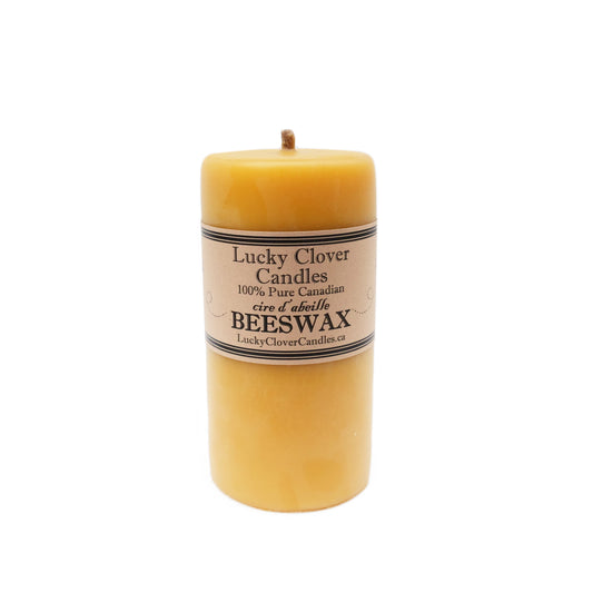 100% Smooth Beeswax Candle - 3"x6"