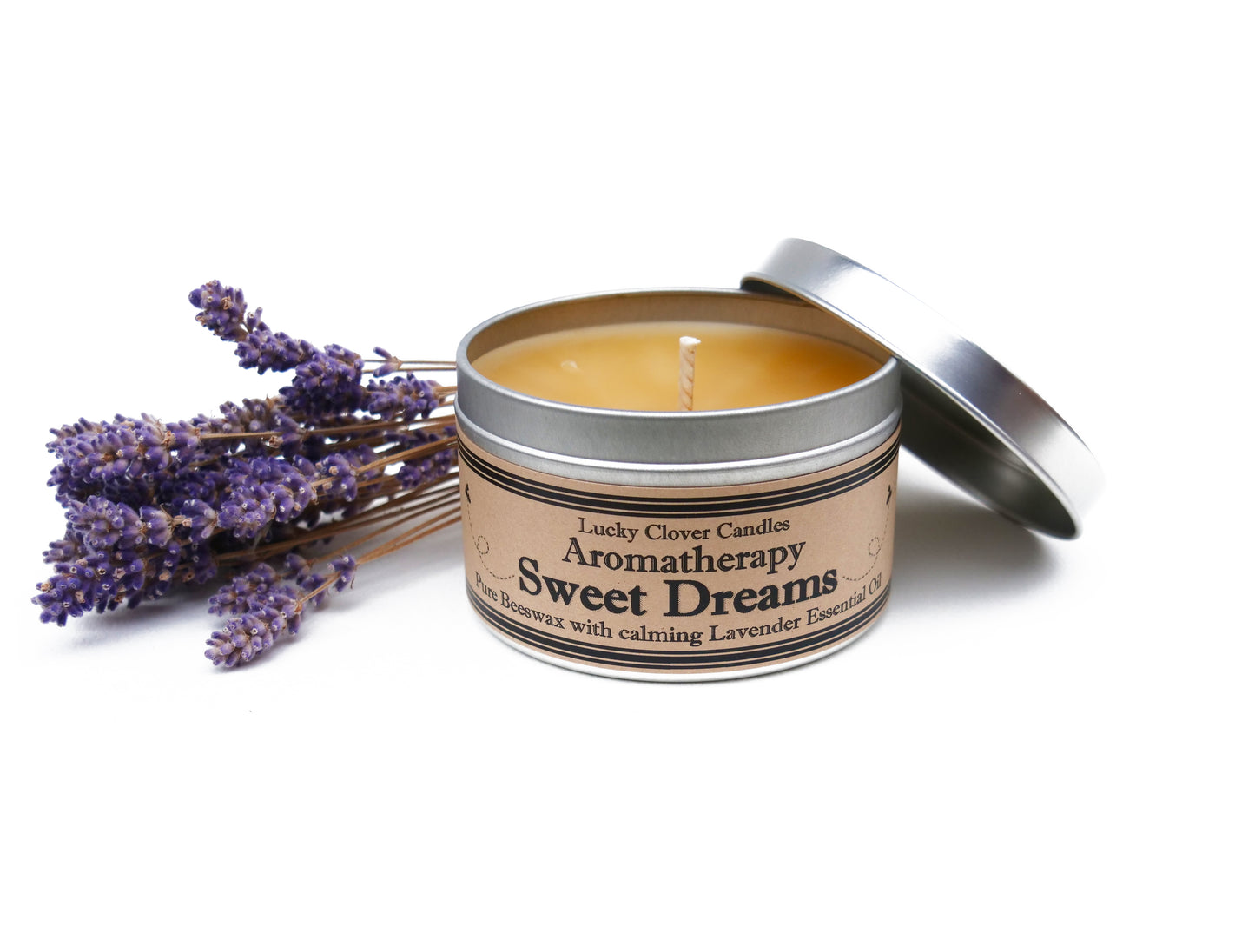 Sweet Dreams Aromatherapy Beeswax Candle - 8 oz