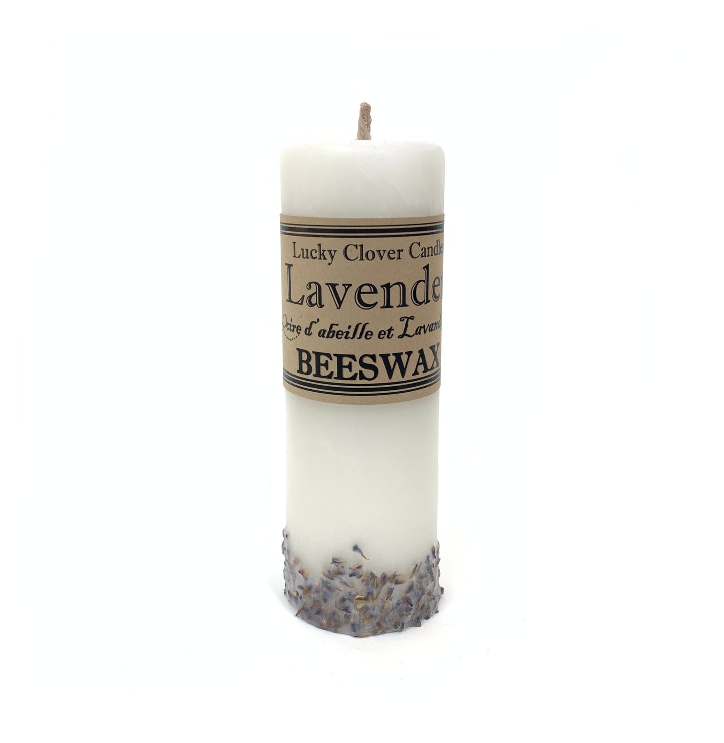 Made in Canada lavender infused Canadian beeswax candle.
