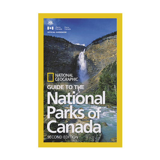 National Parks of Canada guidebook cover with photograph of a Canadian waterfall.