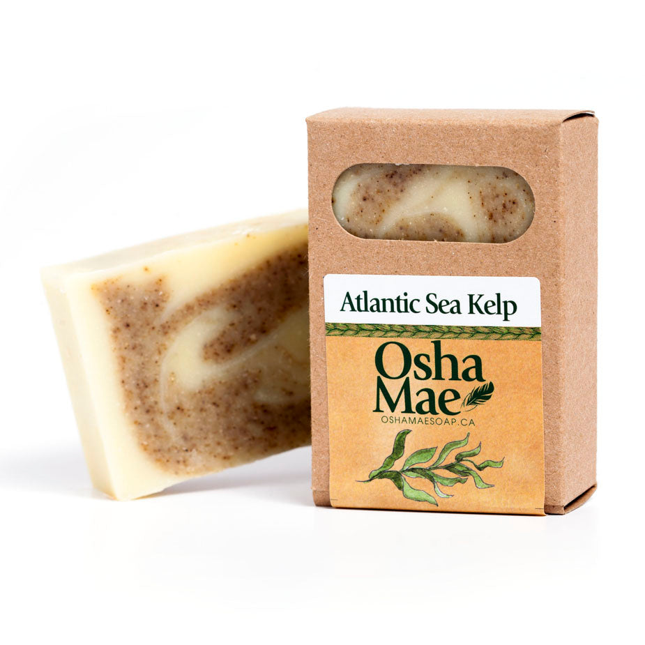 Canadian made natural soap with Atlantic sea kelp essential oils.