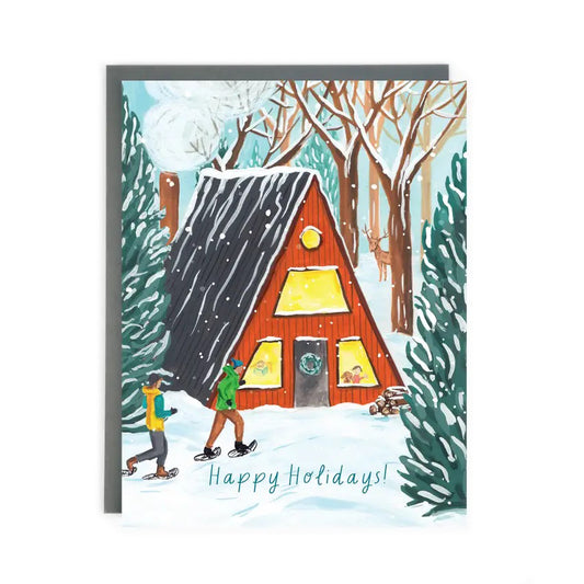 A-Frame Cottage Holiday Card