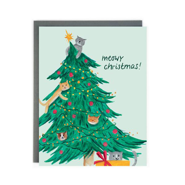 Meowy Christmas - Holiday Card