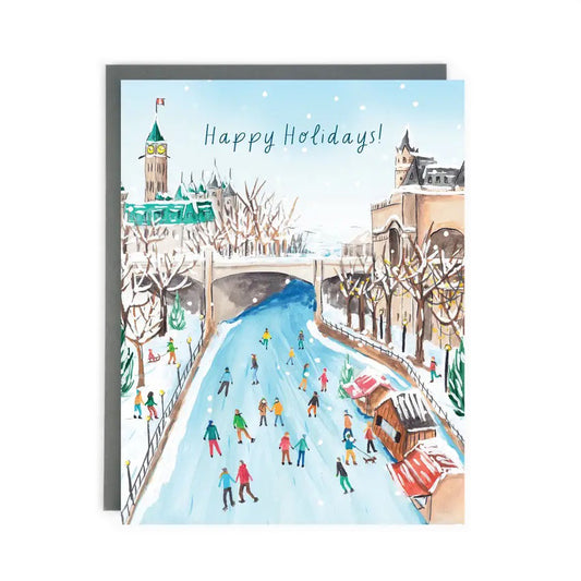 Ottawa Rideau Canal Holiday Card