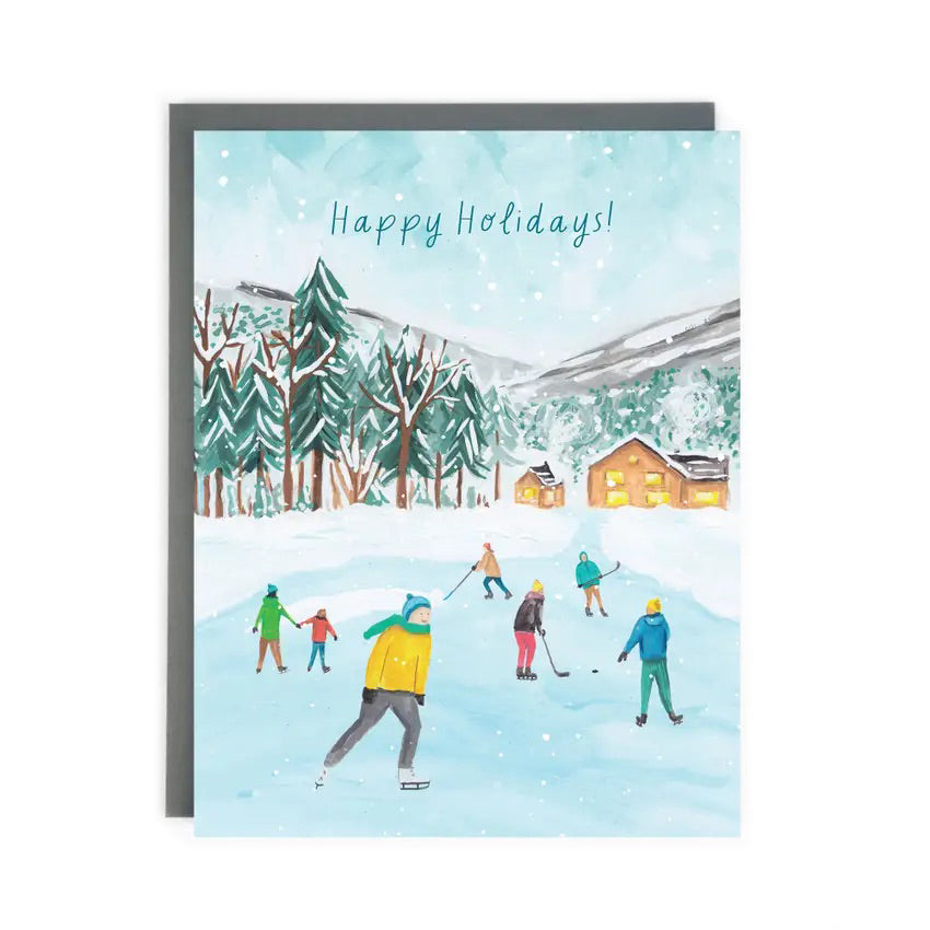 Skating Holiday Card