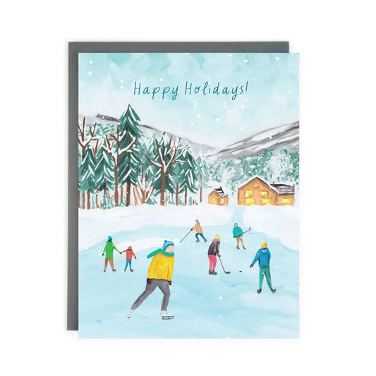 Skating Holiday Card