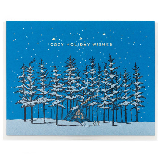 "Cozy A-frame" Holiday Card