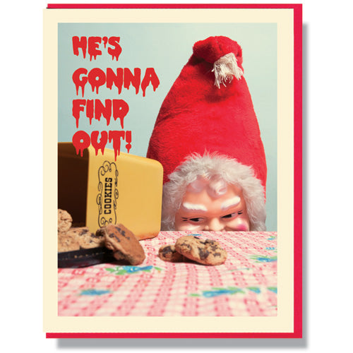 Creepy Santa Cookies - Holiday Card