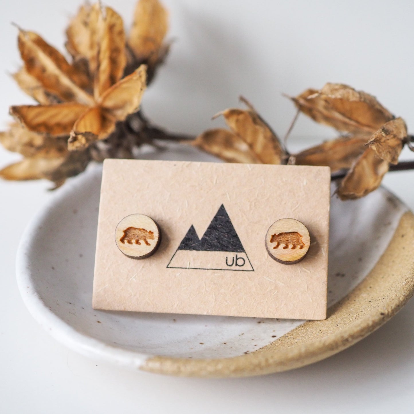 Bear Stud Earrings