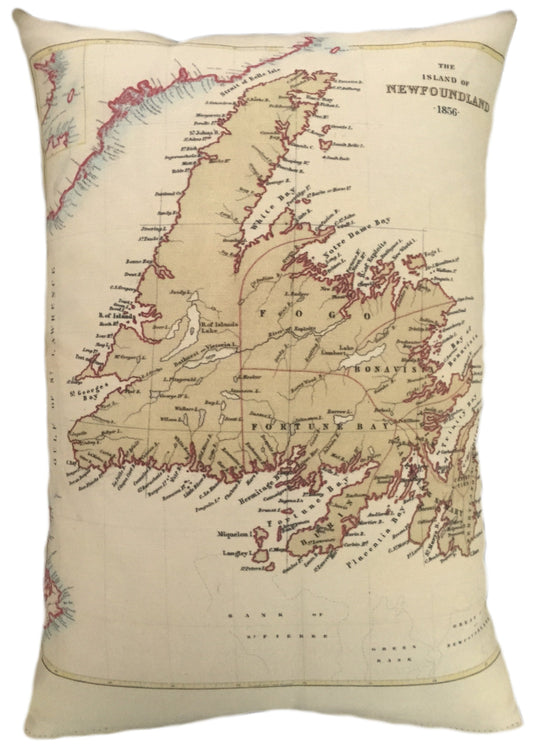 Newfoundland Map Pillow